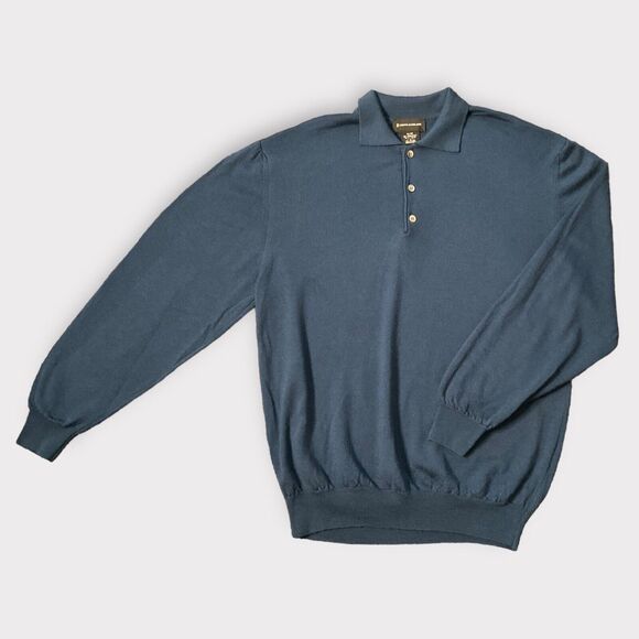 Vintage Conte di Milano Sweater Mens XL Wool Knit Collared Pullover Old Money - Picture 6 of 9